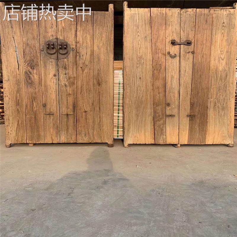 老榆木风化墙面板楼梯踏步板民宿装修地板老榆木门板