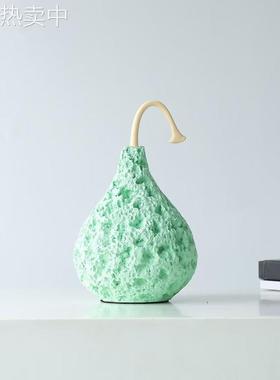 现代简约创意树脂镂空梨子摆件样板房售楼处儿童房餐桌软装饰品