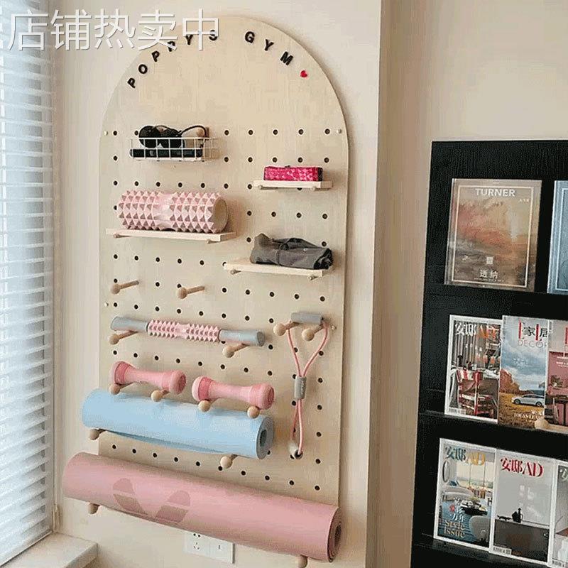 3OBR扇形洞洞板定 做拱形商用免打孔样板间装饰壁挂衣帽架收纳置