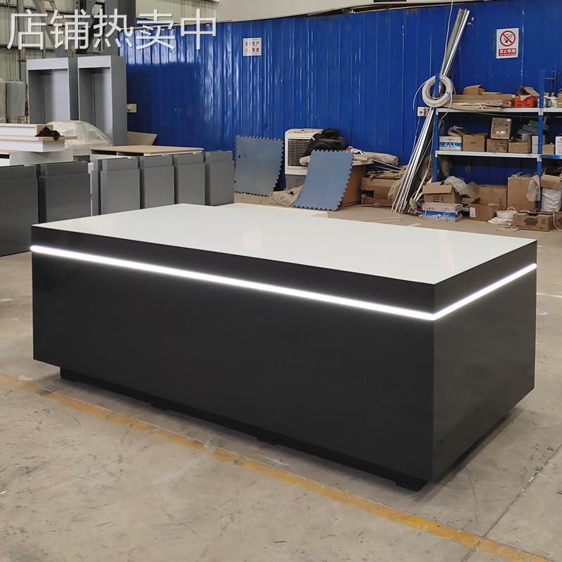 门窗样角展示柜 商用多功能发光展示台科技创意演示桌 中岛展示台