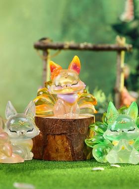 网红同款山海九尾狐第二代卡通公仔潮玩盲盒周边手办惊喜摆件