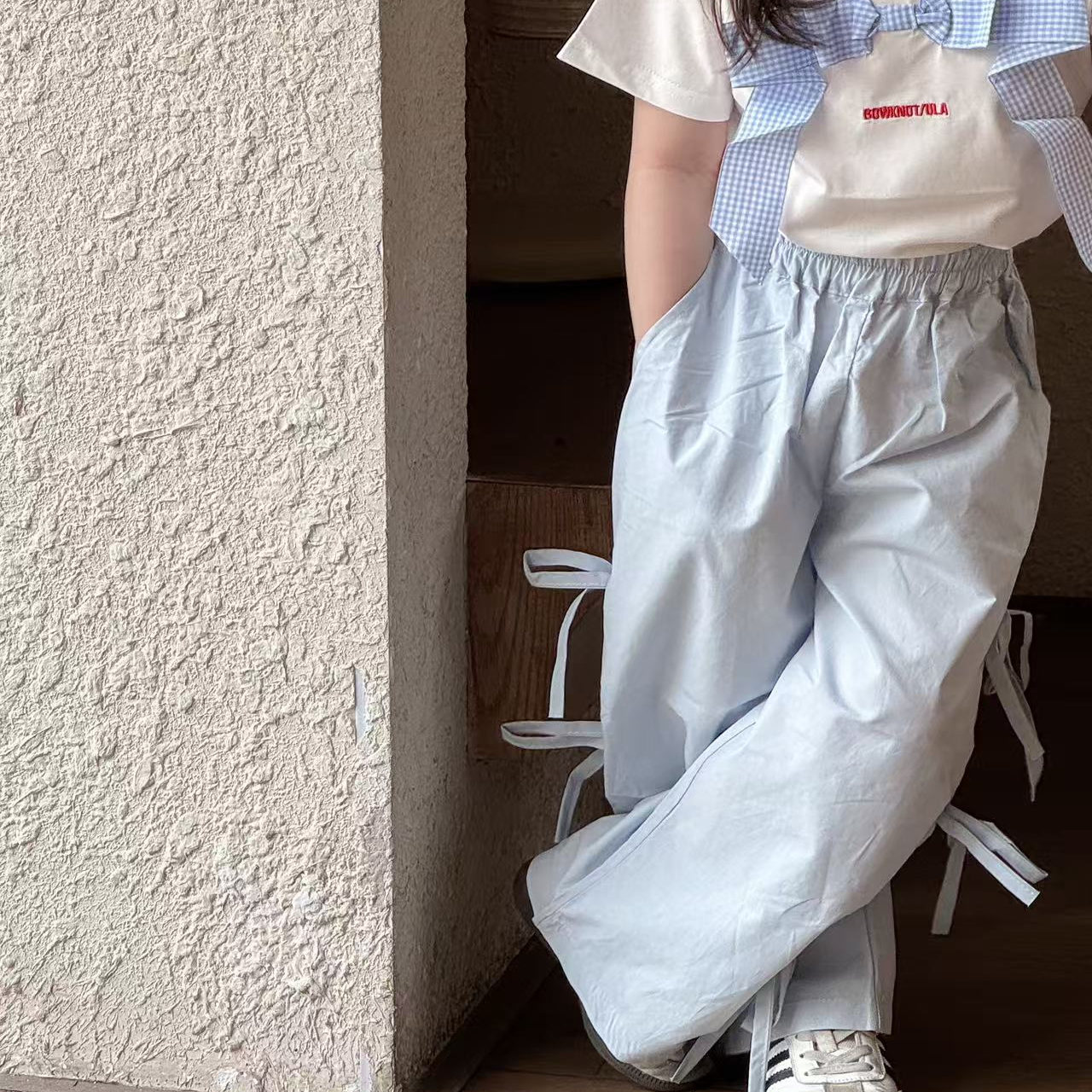 女童工装裤2025新款夏季薄款酷飒风超好看中童速干炸街休闲裤子