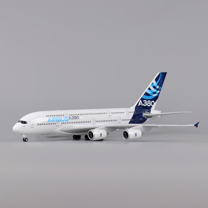 大型彷真a380飞机模型民航747航空客机拼装带起落架航模高级摆件