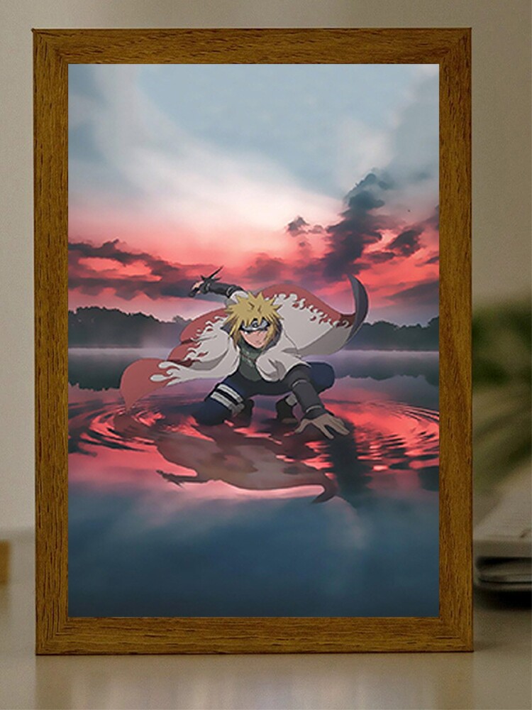 火影忍者手办周边灯光画四代目波风水门带土卡卡西鼬周边生日礼物