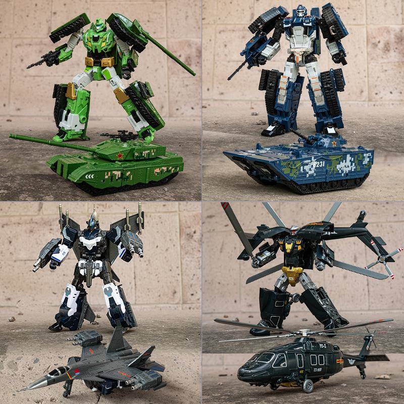 变形机器人玩具金刚军事飞机汽车坦克手办部分合金儿童模型3-6岁