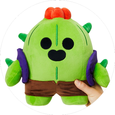 卡通荒野乱斗斯派克玩偶周边毛绒里昂公仔英雄玩具手办游戏礼物