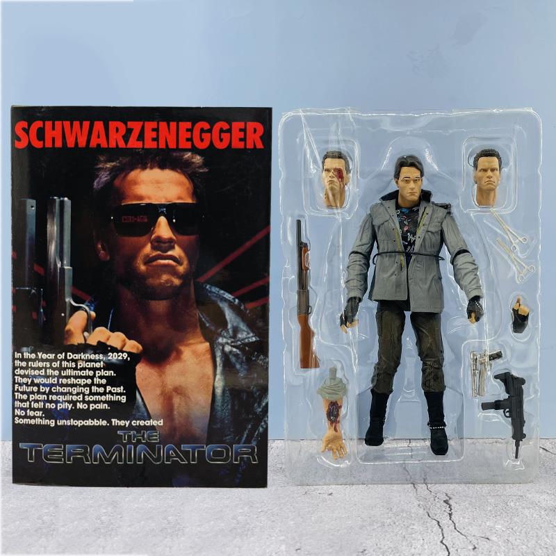 施瓦辛格莎拉康纳人偶黑暗命运t800关节可动模型战损终结者手办