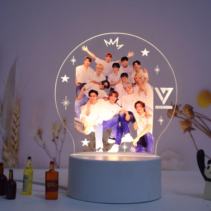 Seventeen周边Stray Kids小夜灯生日礼物男生闺蜜创意姐妹女朋友