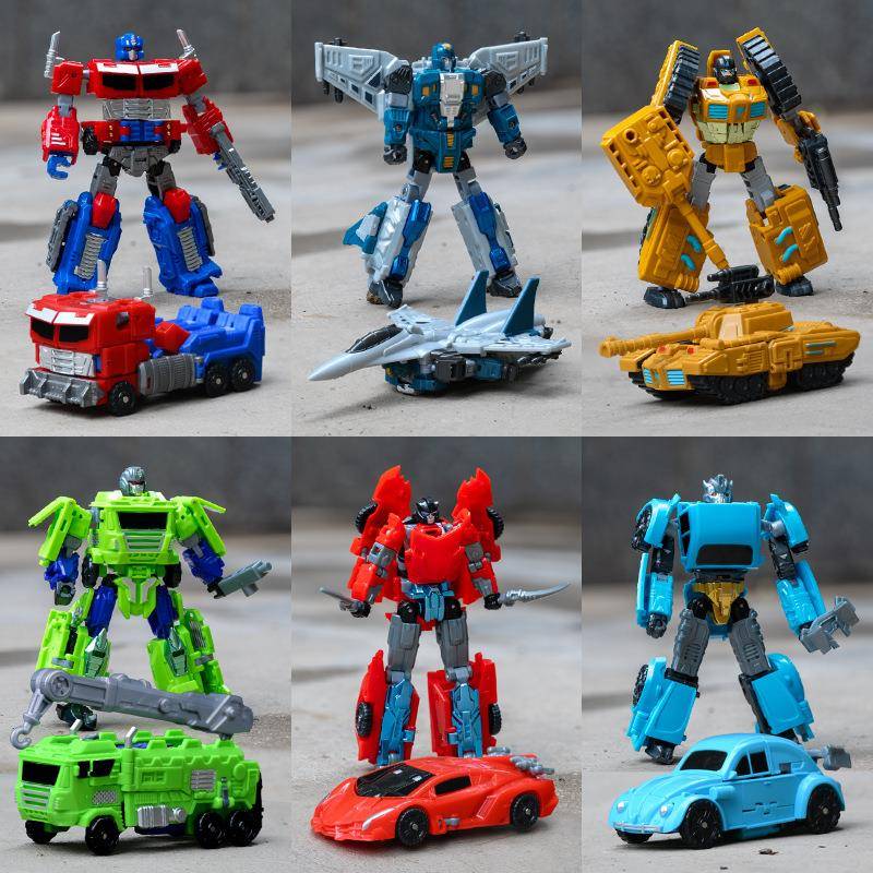儿童变形玩具金刚益智互动机器人汽车机甲模型关节可动人偶包邮