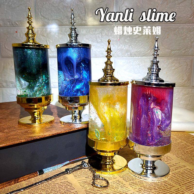 梦幻珠光史莱姆 水晶泥网红起泡胶仙气解压玩具粘土言离手作slime