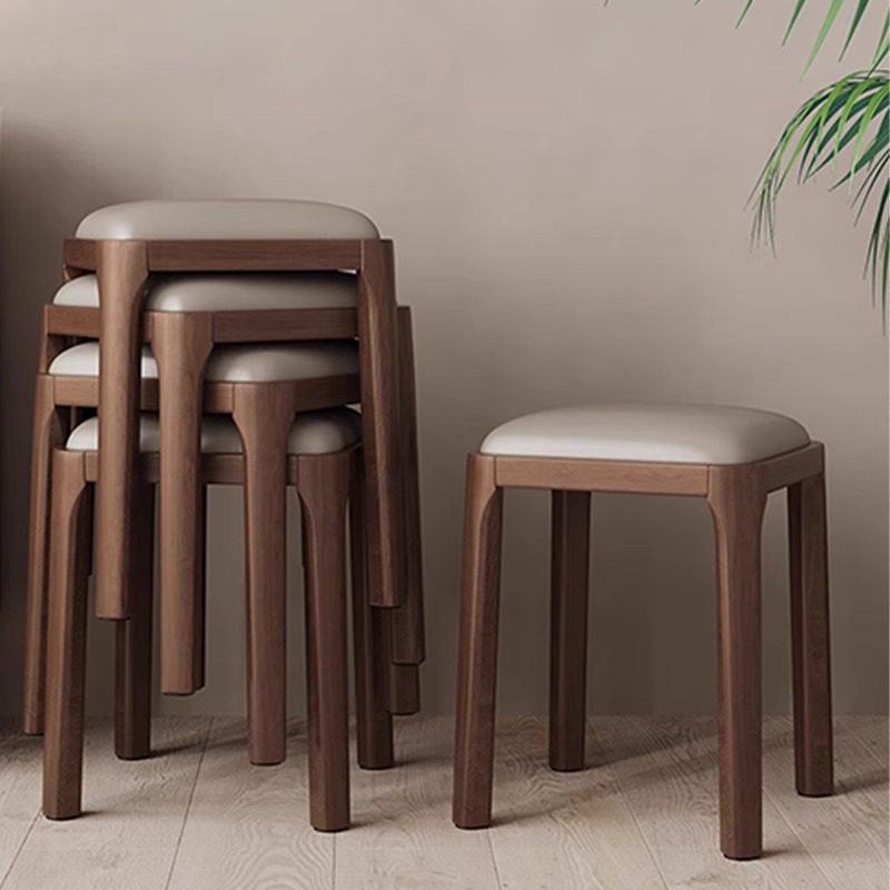 意式可叠放凳子家用方凳板凳小矮凳餐桌备用凳子现代简约实木椅子,住宅家具,矮凳,淘宝优惠券,粉丝福利购,淘宝优惠卷