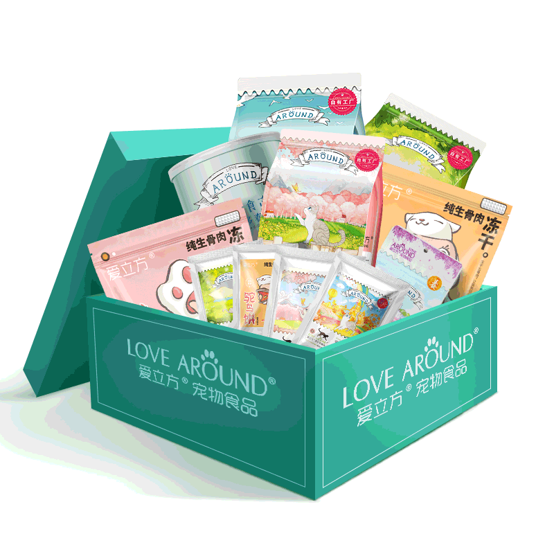 爱立方9周年猫主食冻干零食大礼包礼盒鸡肉鸭肉冻干猫粮成猫粮