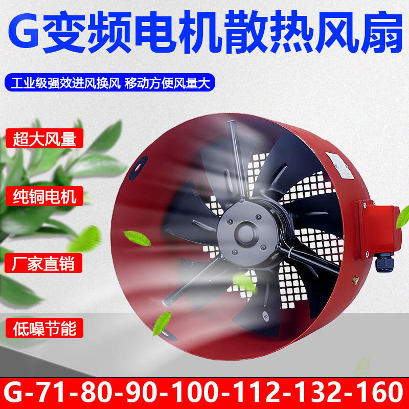 G型变频电机散热通风机外转子散热风扇G80G90G100G132G160AG180A