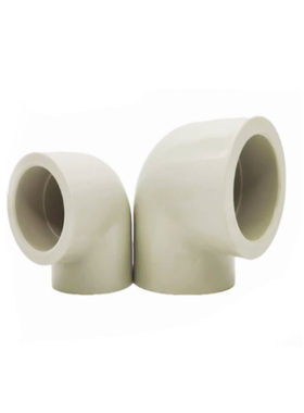 PPH90度弯头PPR热熔化工管件直角弯管给水管塑料接头配件20 25 50