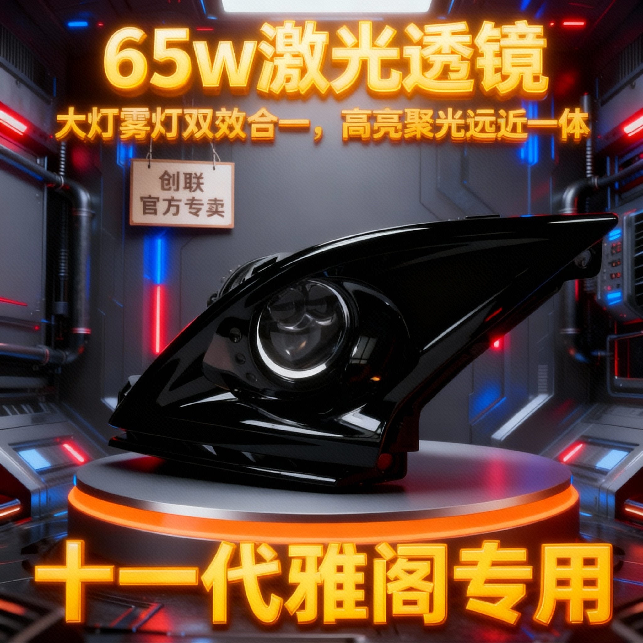 创联雾灯双光透镜十一代雅阁专用图片