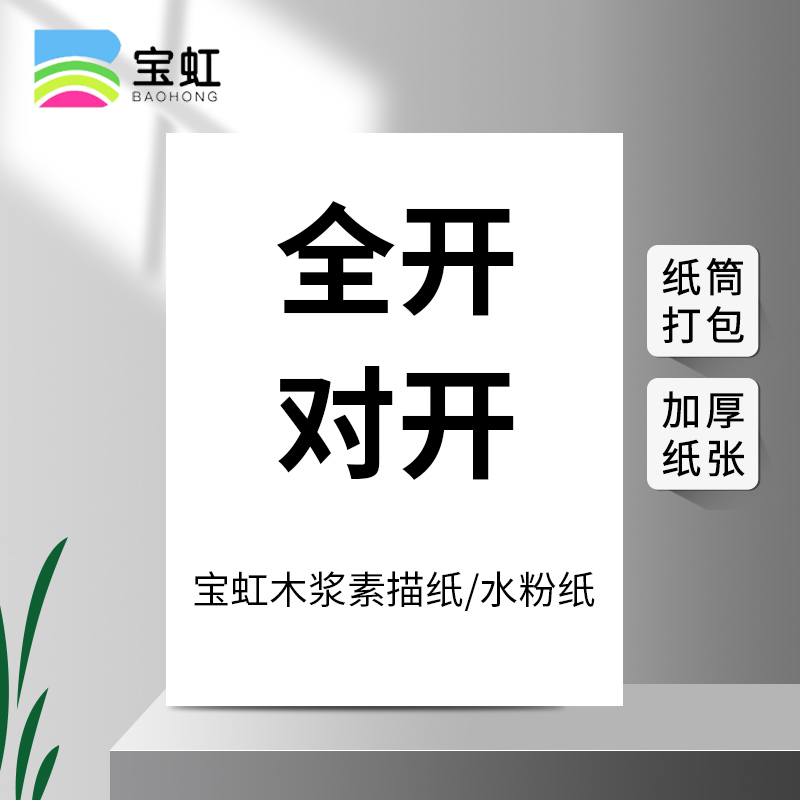 宝虹水彩纸300g全开2K素描纸