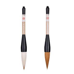 中华神韵大斗笔写对联专用刚柔并济狼毫兼毫的大号专业毛笔对联斗方笔墨纸砚提字写意书法国画山水画创作练习