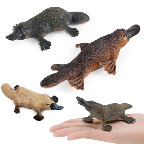 仿真鸭嘴兽模型玩具实心塑胶材质