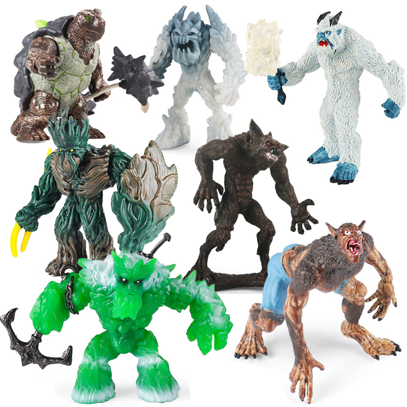 中世纪士兵仿真动物神话儿童玩具