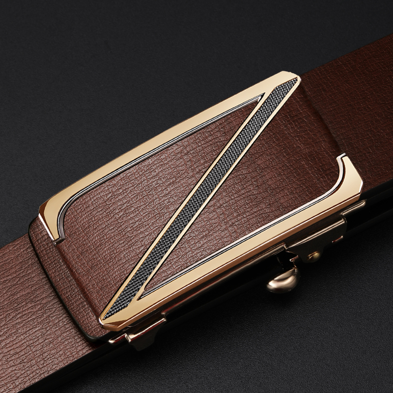 荒野牛家男牛皮合金时尚腰带