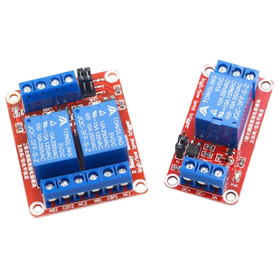 1/2/4/6/8路继电器模块带光耦高低电平触发PLC控制板模组5v12v24v