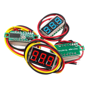 0.36寸0.28两线三线电压表数字直流表头可变精度电量显示器元件