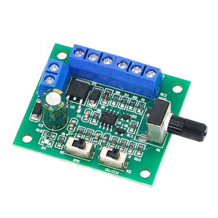 DC 8-24V无刷电机PWM调速板 直流马达调速器10A正反转开关带驱动