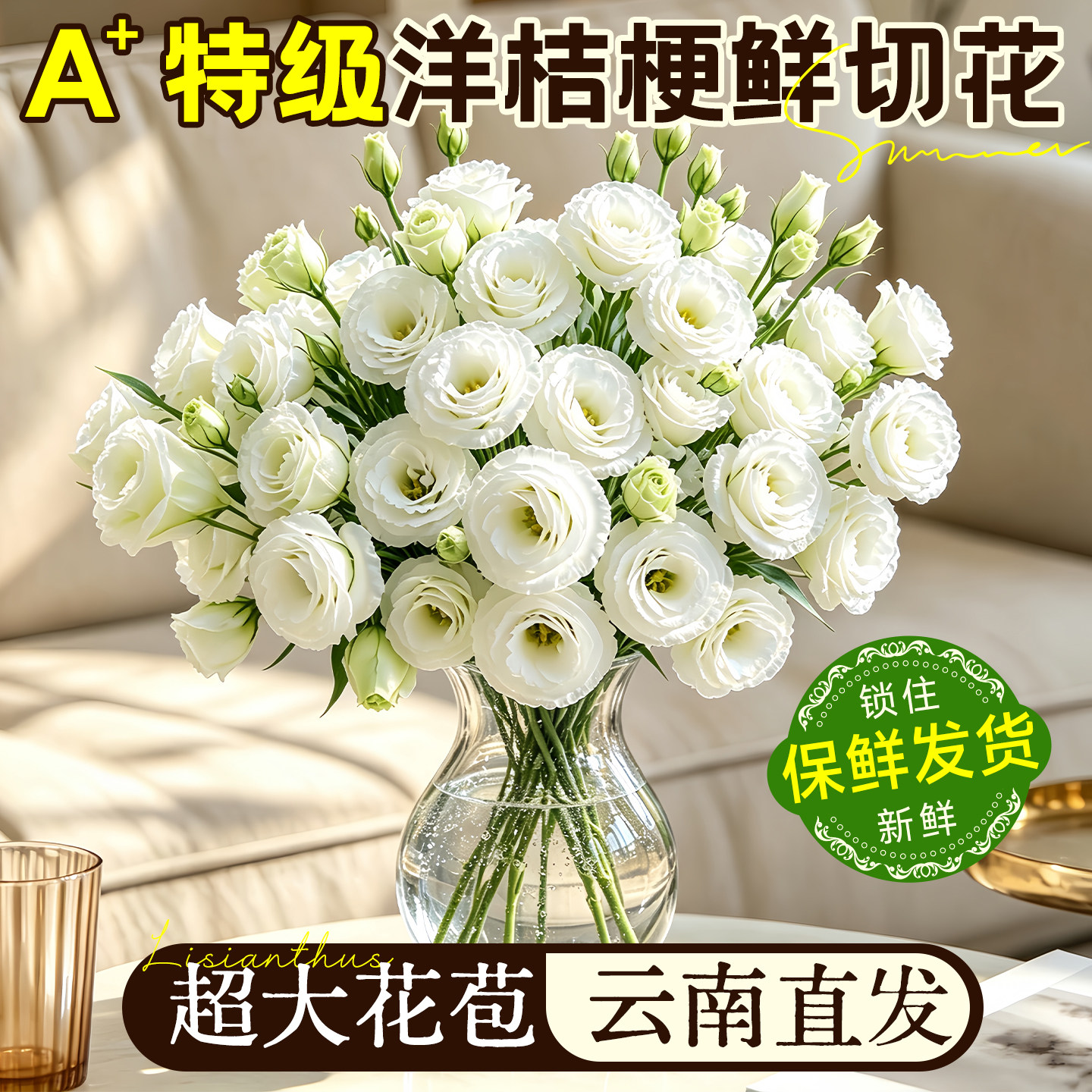 【特级鲜花】洋桔梗鲜花云南直发