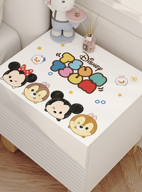 卡通床头柜垫子防水防烫免洗茶几桌布卧室防尘保护套罩皮革盖布巾