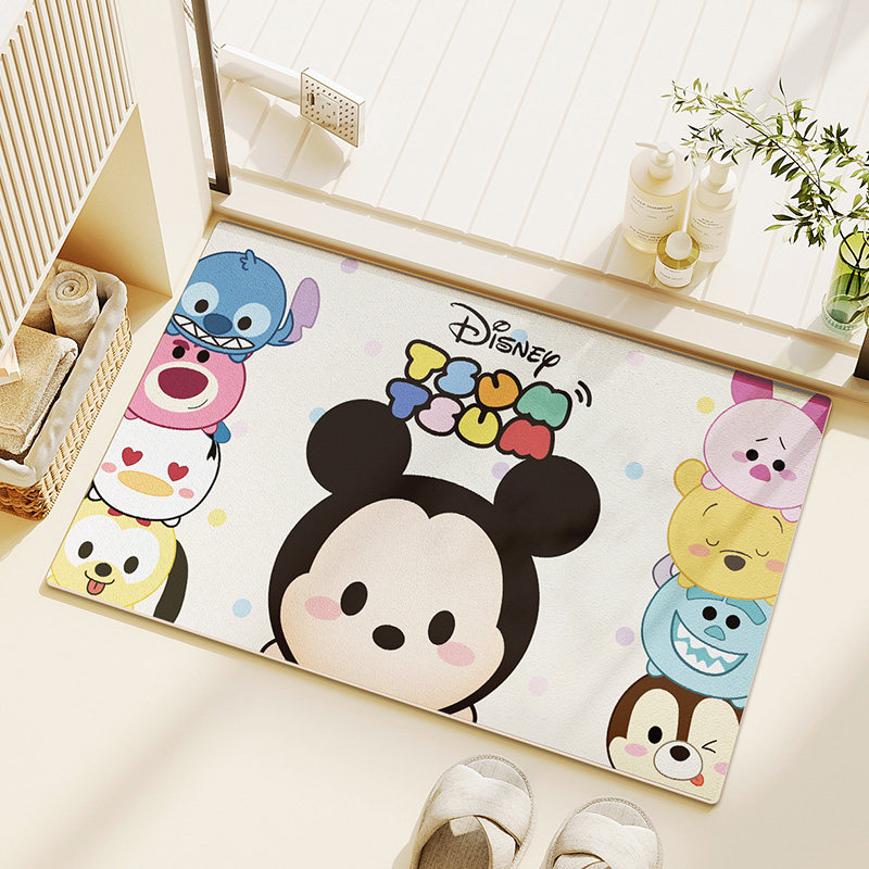 儿童浴室地垫吸水防滑卫生间地毯卡通入户门垫子进门口硅藻泥脚垫,居家布艺,家用脚垫,淘宝优惠券,粉丝福利购,淘宝优惠卷