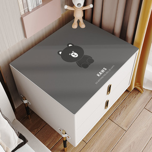 床头柜垫子简约ins皮革桌布防水防油免洗pvc防尘罩套家用盖布盖巾