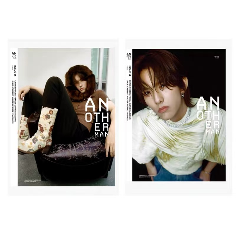 栩栩商店 | Another Man中文版 ISSUE12 马柏全AB封面+5张卡片+1张切页  Another Man中文版卓识杂志 张凌赫/林俊杰