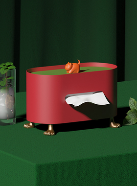 空之喵喵|ins客厅茶几多功能猫爪纸巾盒创意高档轻奢纸抽盒抽纸盒