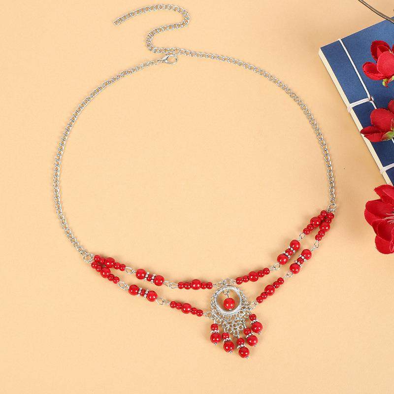 异域民族风双层额饰女复古眉心坠古风流苏额头链拍照头饰藏式项链,家庭/个人清洁工具,束发带,淘宝优惠券,粉丝福利购,淘宝优惠卷