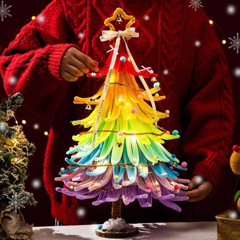 扭扭棒圣诞树桌面摆件2025新款圣诞节装饰品手工diy材料包小礼物,节庆用品/礼品,圣诞树,淘宝优惠券,粉丝福利购,淘宝优惠卷