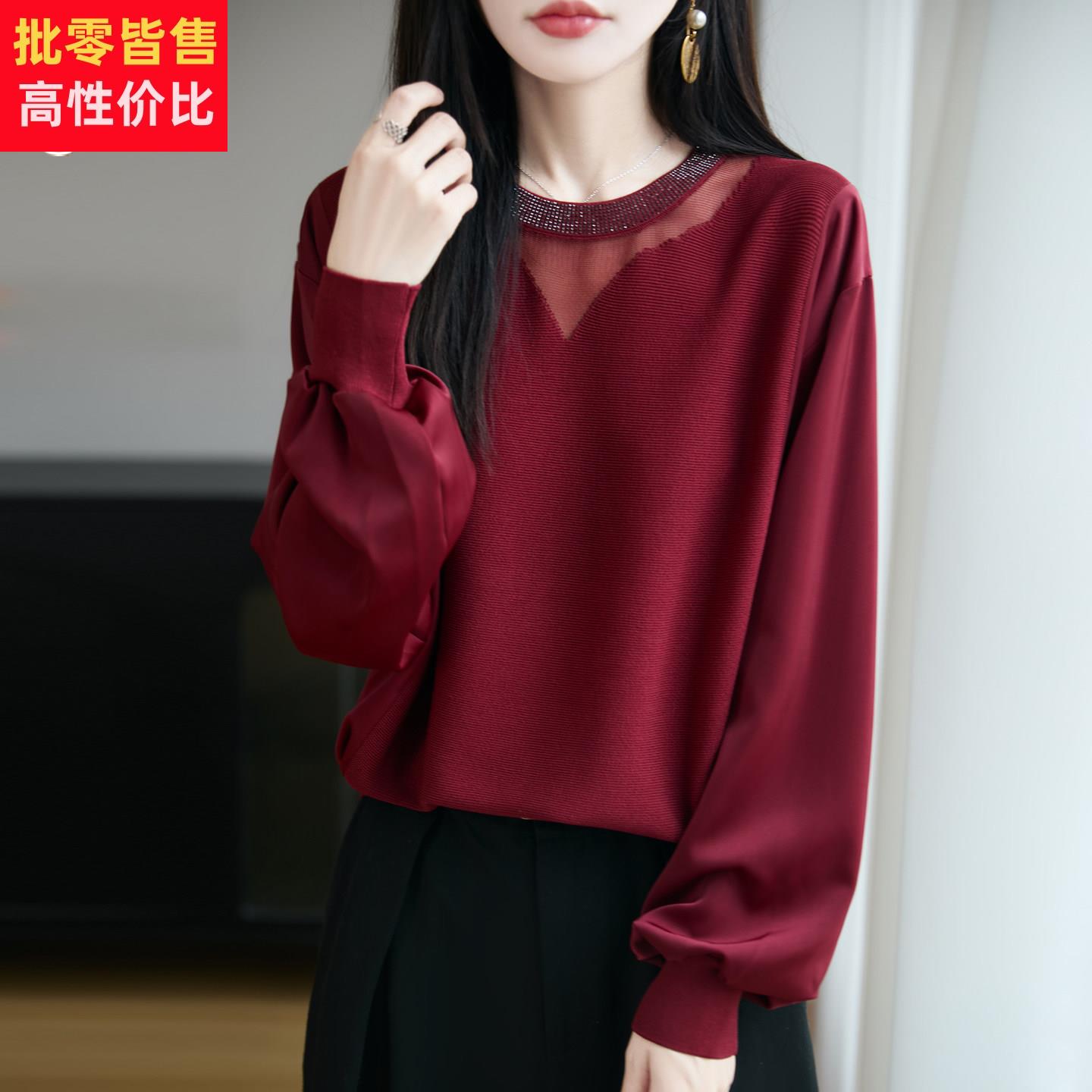 五月结婚喜婆婆婚宴礼服秋季新款中年妈妈红色单件上衣女大尺码套