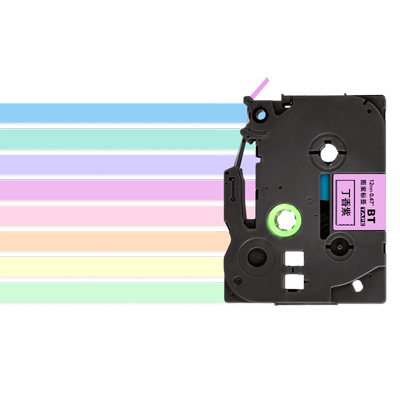 适用兄-弟标签机色带马卡龙色系