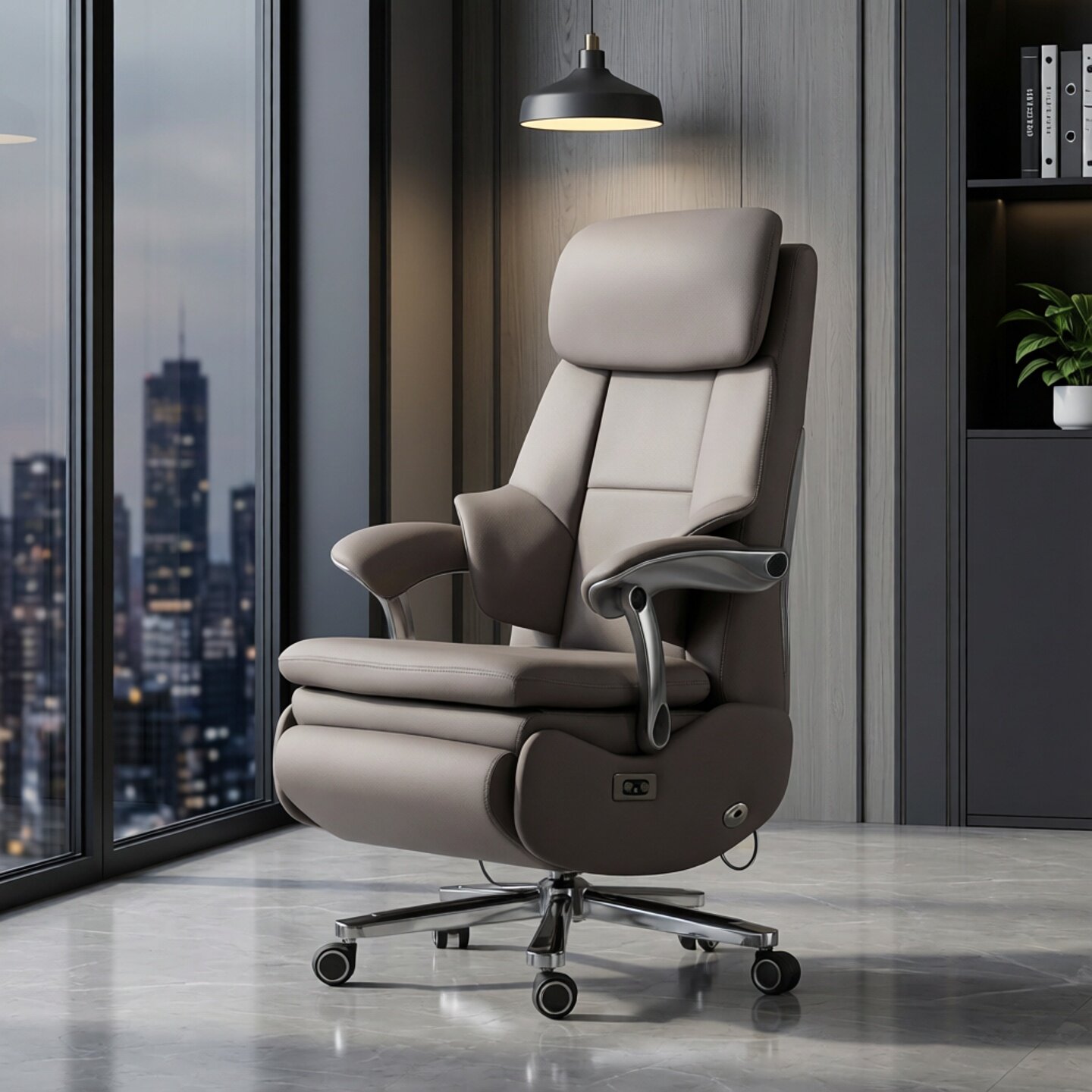 电动老板椅舒适可躺办公椅商务大班椅电脑椅家用椅子加热通风座椅