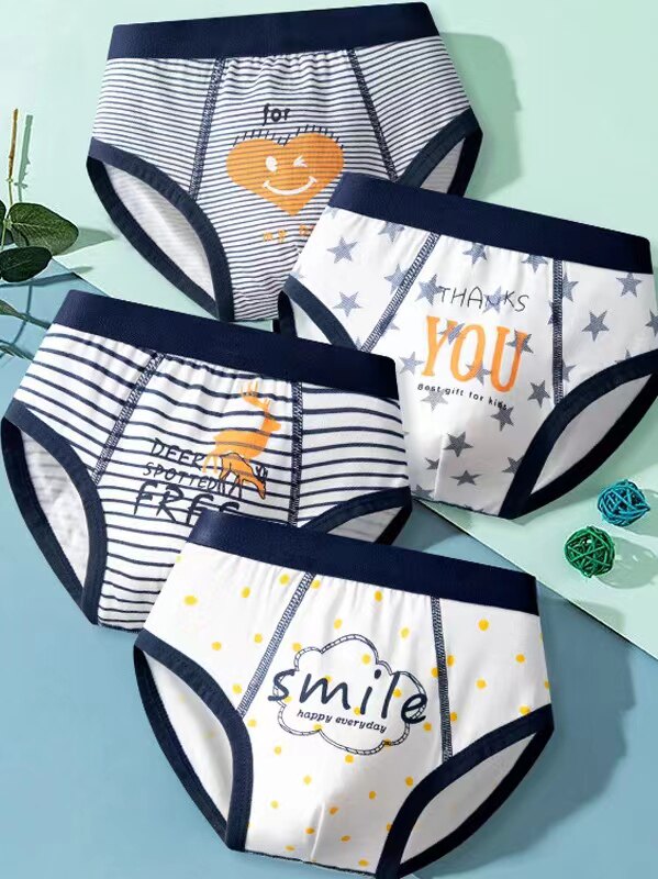 男童内裤裆纯棉透气卡通男孩小中大童男儿童纯棉透气卡通三角短裤