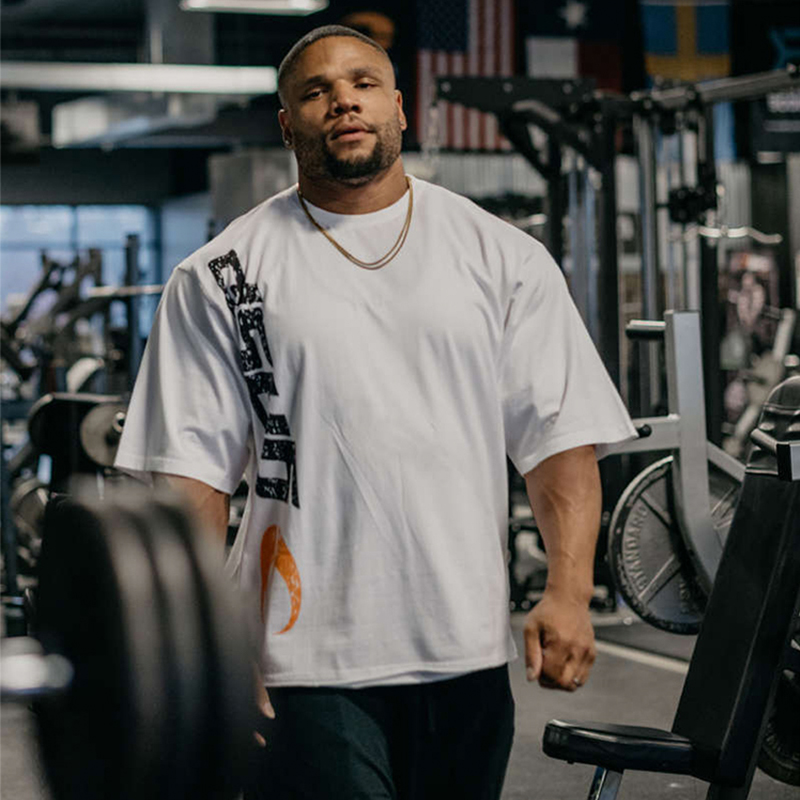 GASP盖世璞肌肉健身短袖男宽松大码兄弟运动训练撸铁健美T恤半袖