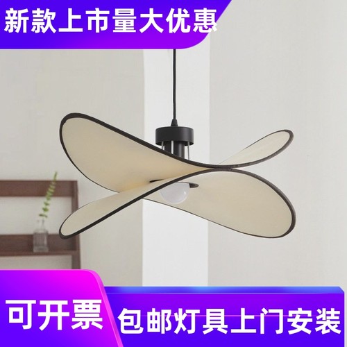 法式奶油风薯片灯创意草帽中古复古日式南洋风民宿茶室餐厅卧工厂