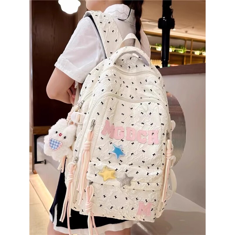 法国Cherrie Kins书包校园小学生初中生双肩包女孩小清新宝藏背包