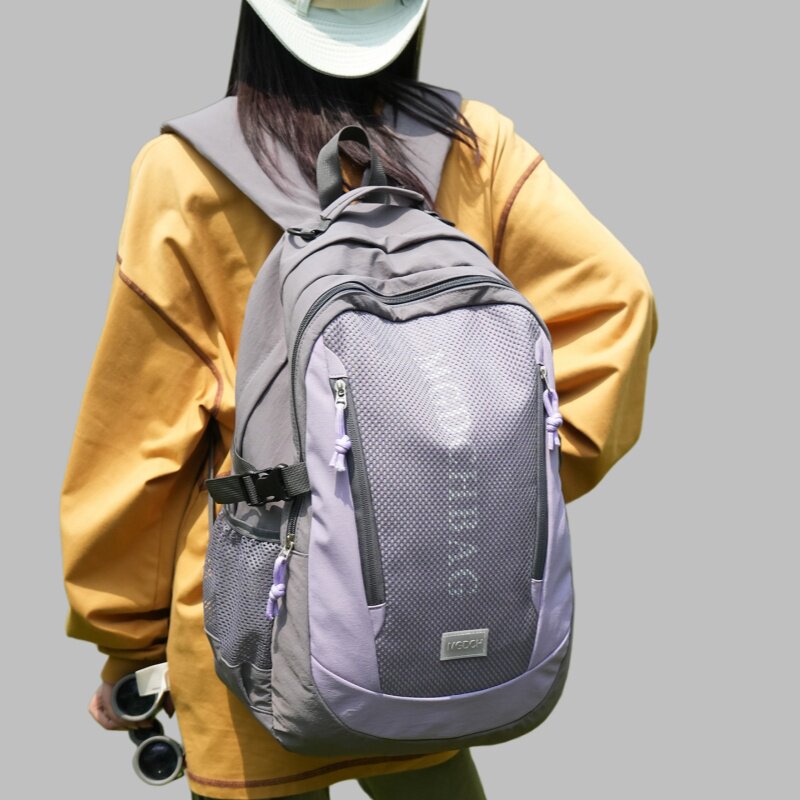 法国ZAMP防泼水学生书包机能风双肩包包男女同款户外露营登山背包