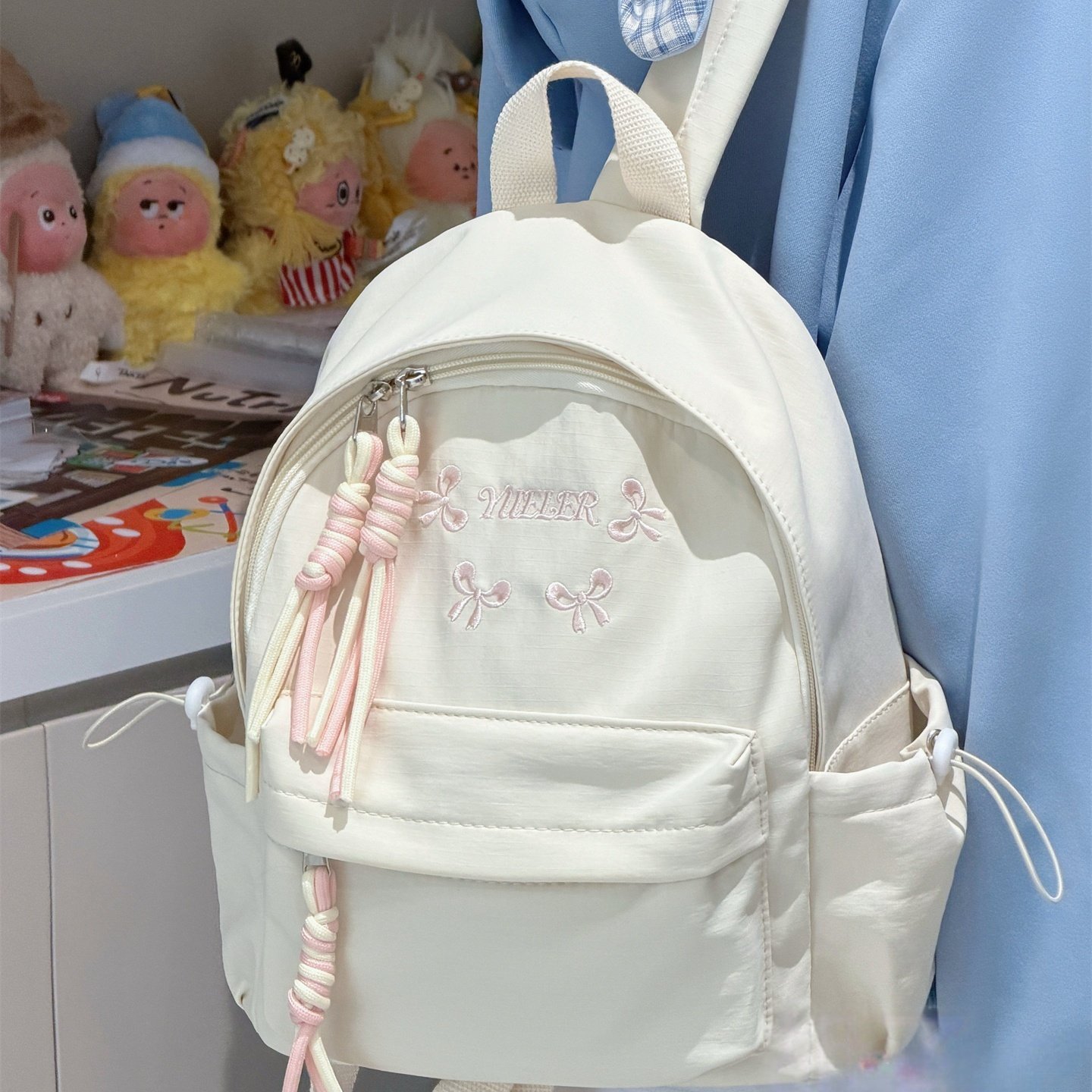 香港IT HKins少女多巴胺风双肩包新款初中学生书包女生大容量背包