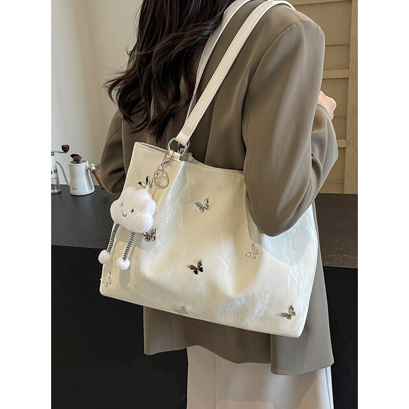 法国MlcanIKans托特包斜挎女包包2024新款女大学生上课通勤单肩包