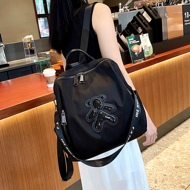 法国MKCLACK代购牛津布两用单双肩包防水休闲旅行大容量背包女包