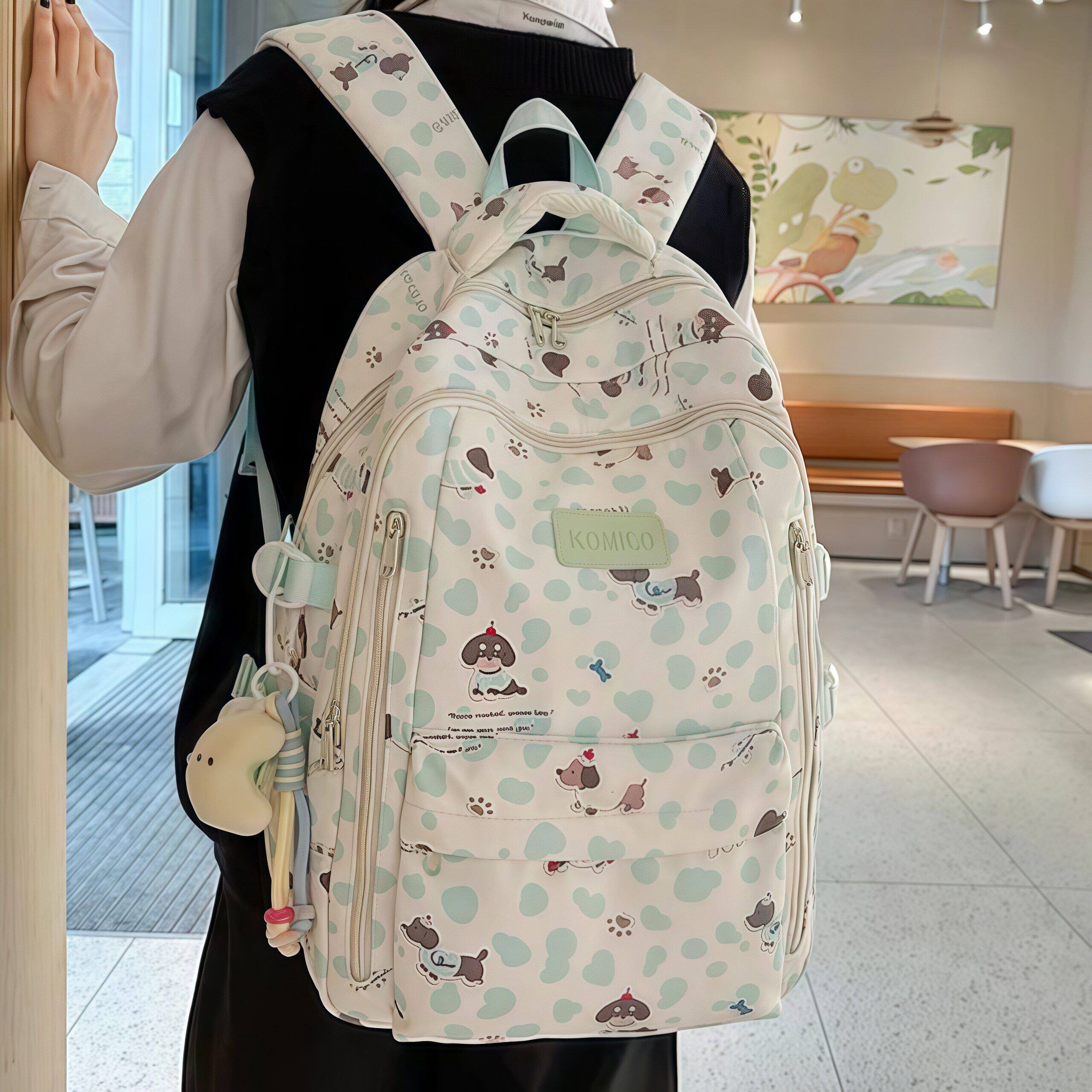 法国CavienKIon背包简约卡通儿童书包小学生可爱初中生套装双肩包