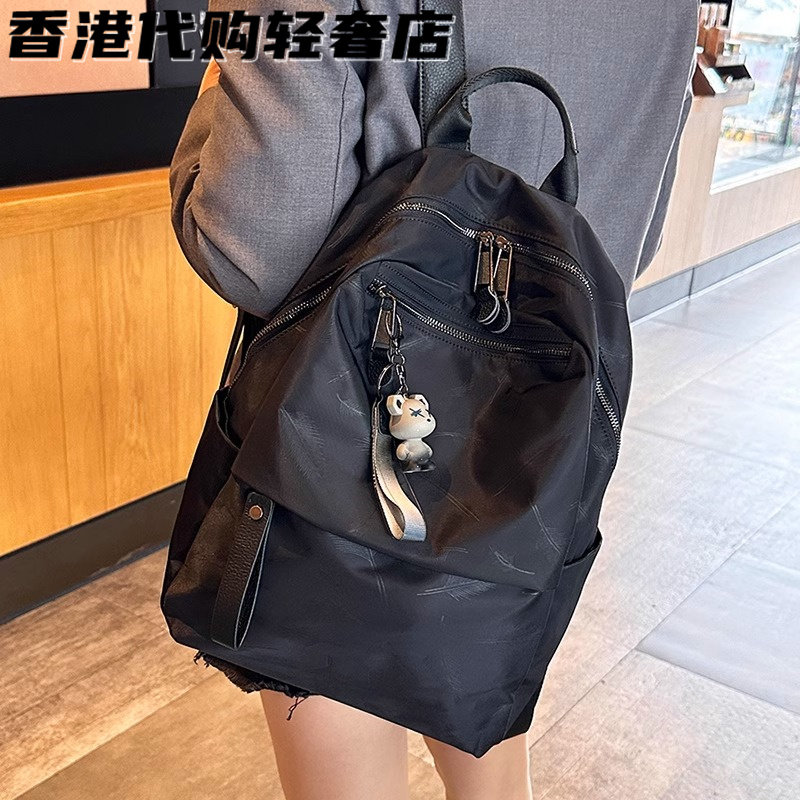 法国ZAMP双肩包新款时尚防水背包牛津布书包百搭大容量旅行包