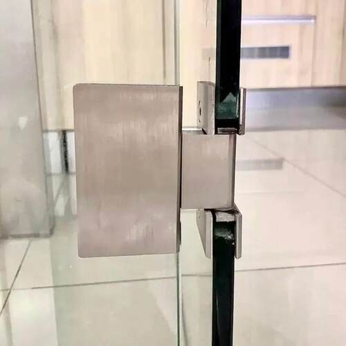 304不锈钢无框铰链淋浴房180度玻璃门双向合页玻璃门夹浴室夹平开