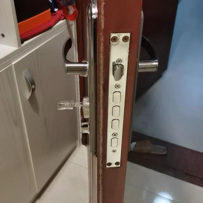防盗门把手通用型入户面板锁具老式门锁配件家用拉手大门换锁手柄图片